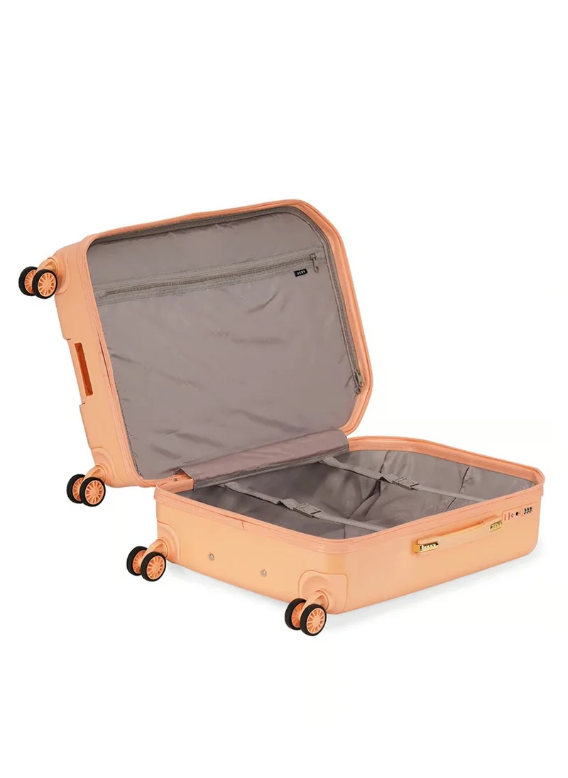DKNY Allure Hardside Luggage on Wheels for Unisex | Ultra Lightweight ABS on with Spinner Wheels 4 Color APRICOT