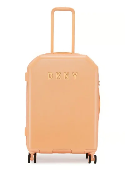DKNY Allure Hardside Luggage on Wheels for Unisex | Ultra Lightweight ABS on with Spinner Wheels 4 Color APRICOT