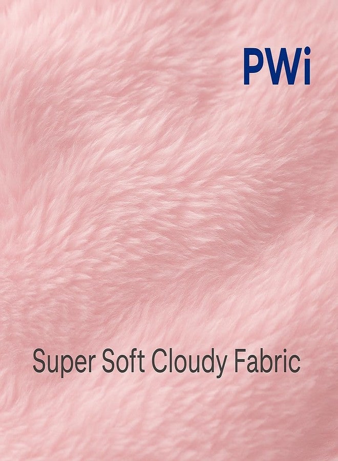 PWI Ultra Soft Baby Wrapper for 0-6 Months | Hooded Blanket | Lightweight & Breathable | Super Cozy Cloudy Fabric | 30x30 Inch (Brown-Pink) Pack of 2 - Image 4
