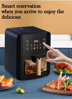 Digital Air Fryer with Viewing Window 8 Cooking Settings Removable Non-Stick Fry Basket and Cooking Bowl 1350 Watts - pzsku/Z70EDAFC45186627E1C1FZ/45/_/1713792756/d83a95fd-1634-4011-8859-6b377f7fe664