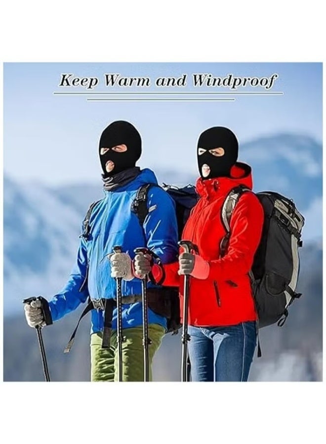 3 Hole Balaclava Full Face Mask Unisex Winter Neck Warm Knitted Balaclava Face Cover for Men Women Outdoor Sport Fishing Skiing One Size Fit All - Image 4