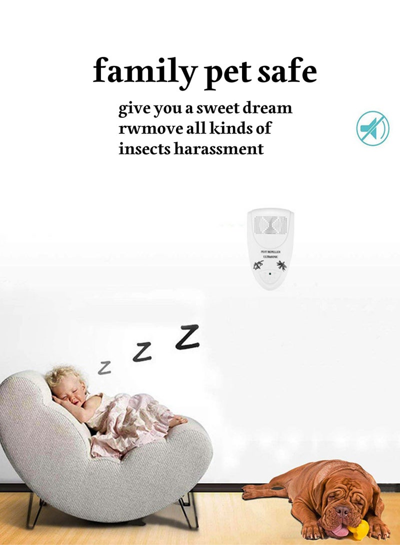 أوشن بالموجات فوق الصوتية لمكافحة الآفات ، والمكونات الإلكترونية لمكافحة الآفات ، ومكافحة الفئران / العناكب / النمل / الخفافيش / بق الفراش / البعوض / الصراصير / الدبابير ، للاستخدام في الأماكن المغلقة ، ( - Image 2