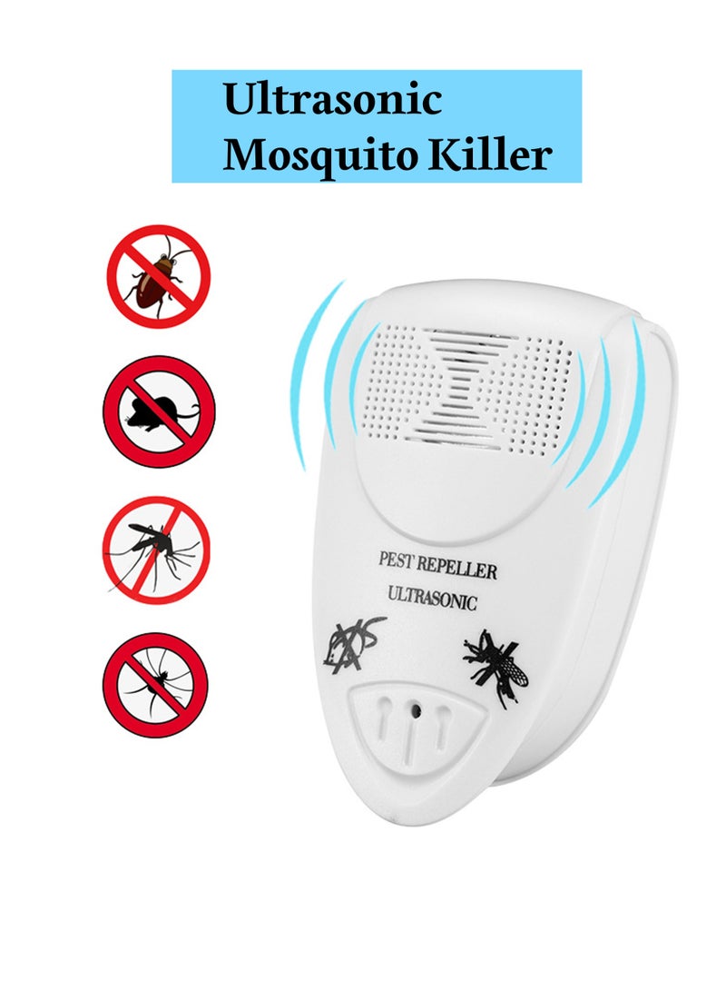 أوشن بالموجات فوق الصوتية لمكافحة الآفات ، والمكونات الإلكترونية لمكافحة الآفات ، ومكافحة الفئران / العناكب / النمل / الخفافيش / بق الفراش / البعوض / الصراصير / الدبابير ، للاستخدام في الأماكن المغلقة ، ( - Image 3