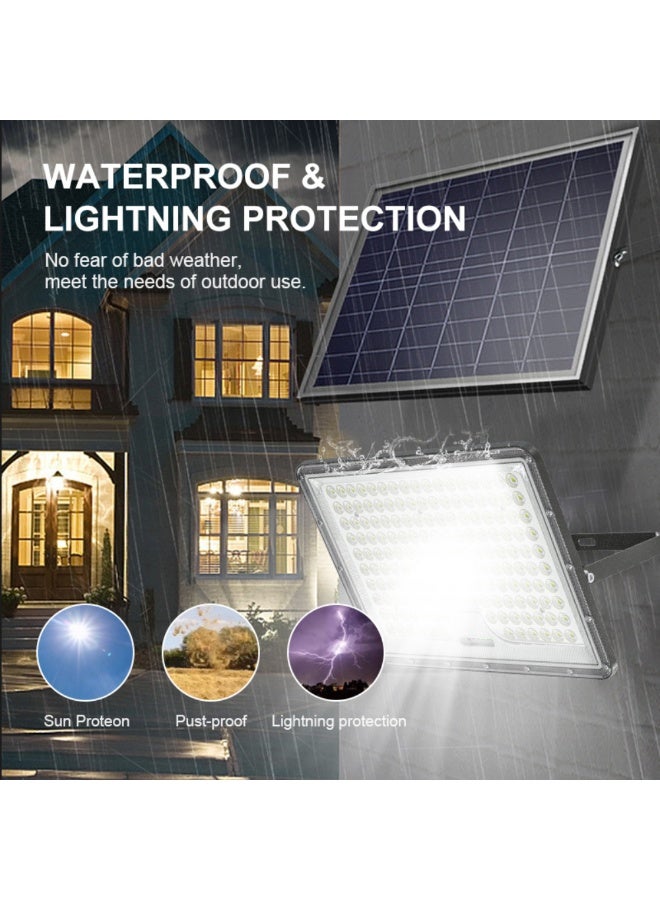 م.م.ذ  دحاولا صخشلا ةكرش اهمزاولو ةرانلا  تادعم ةراجتل زنيل دنآ وتلب كبلر — كشاف طاقة شمسية 400 واط 6000K | تحكم عن بُعد + تحكم ضوئي + حساس حركة | 220 ليد | بطارية 25Ah | لوح شمسي 30W - Image 3