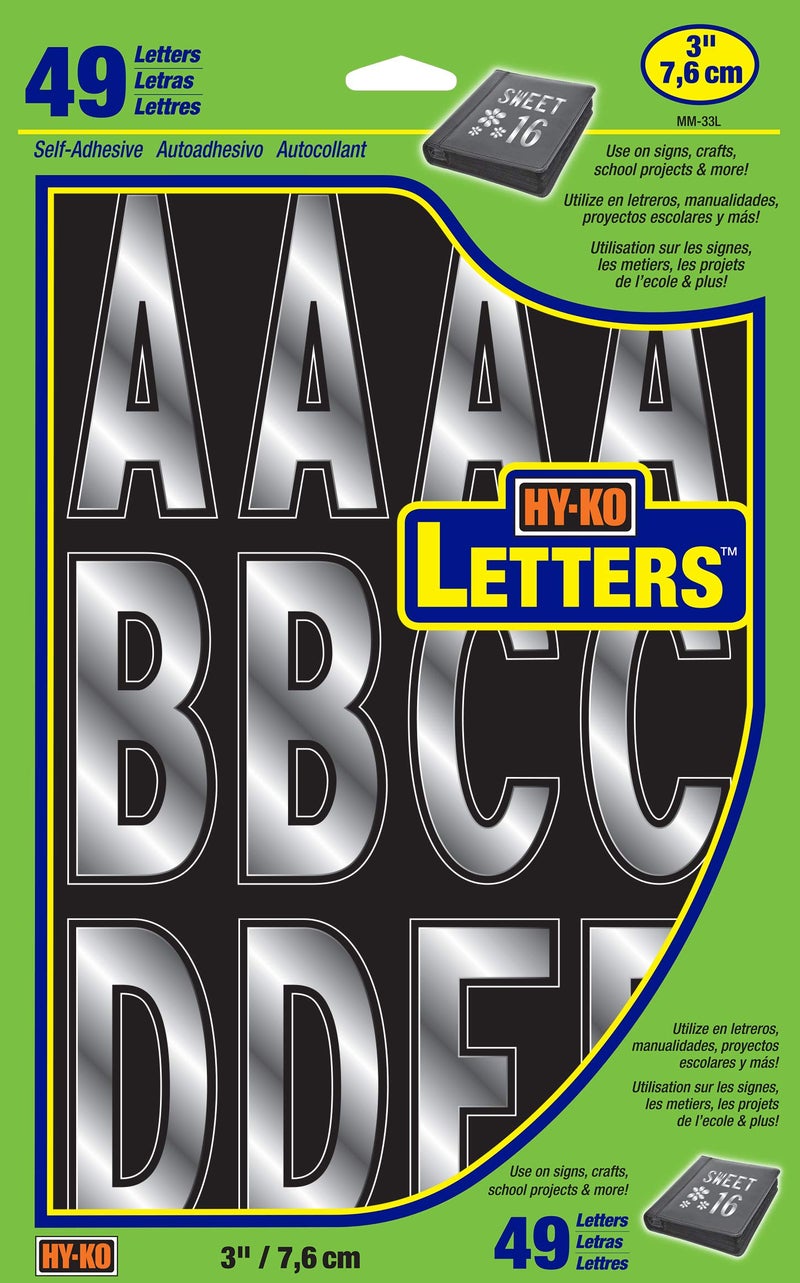 HyKo Packaged Numbers Letters DIY Address Number Stickers for Deliveries and Navigation SelfAdhesive House Decals for Siding Door Mailboxes