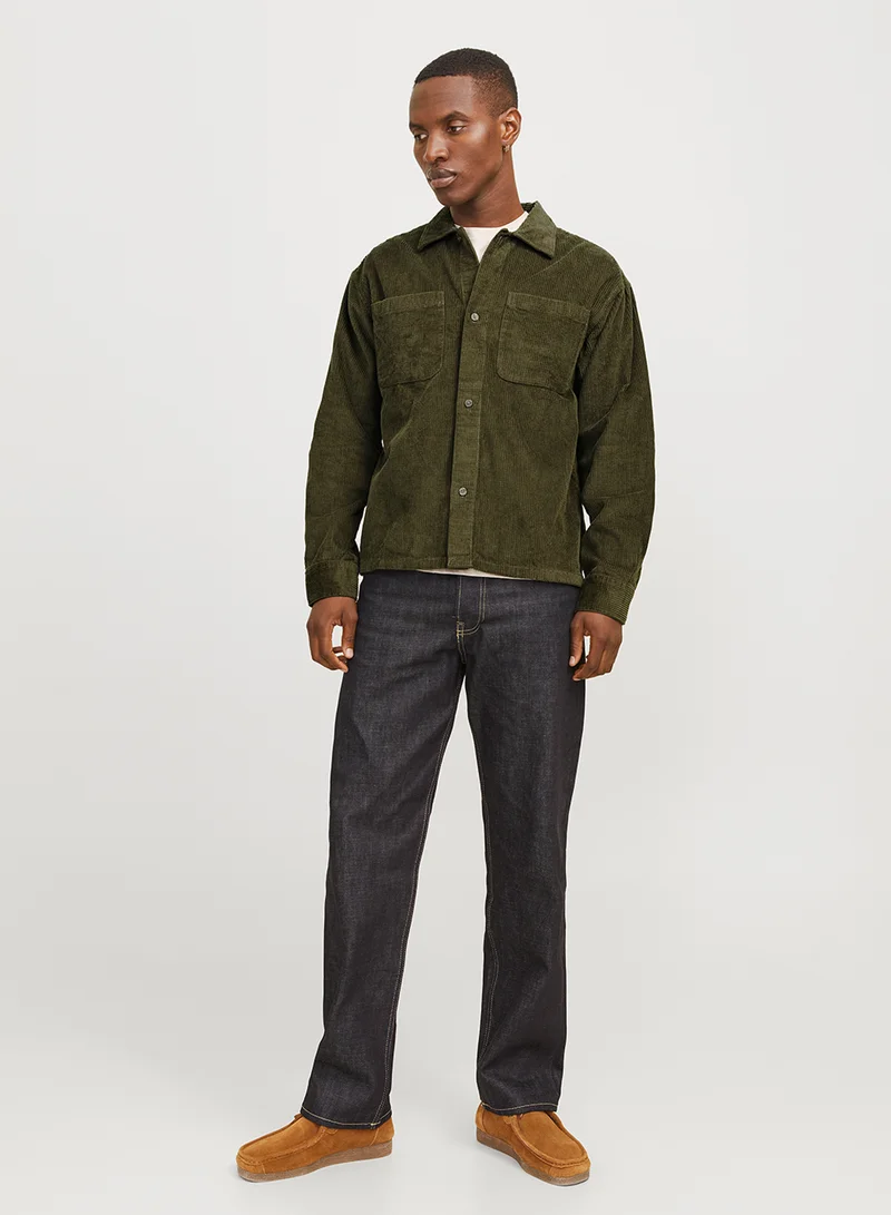 JACK & JONES Jorwinter Waffle Cord Regular Fit Shirt