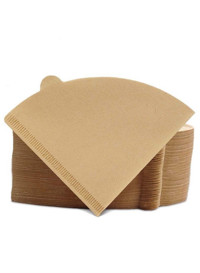 Revelook Cone Coffee Filters Size 02, 200 Count 1-4 Cups Unbleached Natural Brown V02 Disposable Coffee Filter Paper, Compatible with Conical Shaped Pour Over Coffee Dripper and Drip Coffee Maker  - Image 1