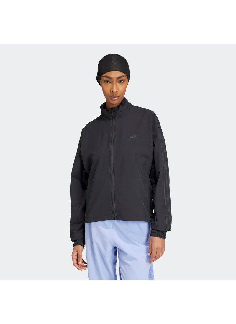 Adidas - Pacer All Gym Tonal 3 Stripes Woven Jacket - Image 1