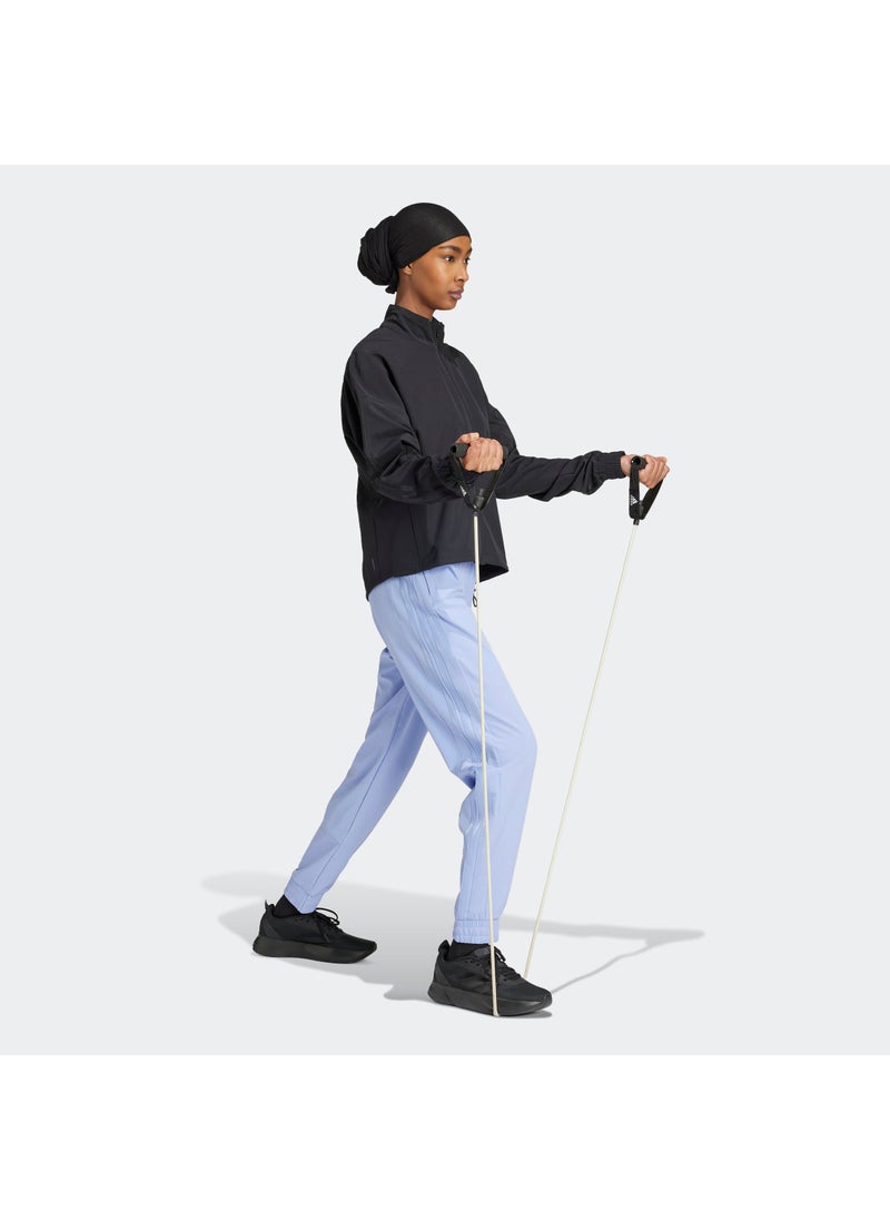 Adidas - Pacer All Gym Tonal 3 Stripes Woven Jacket - Image 1