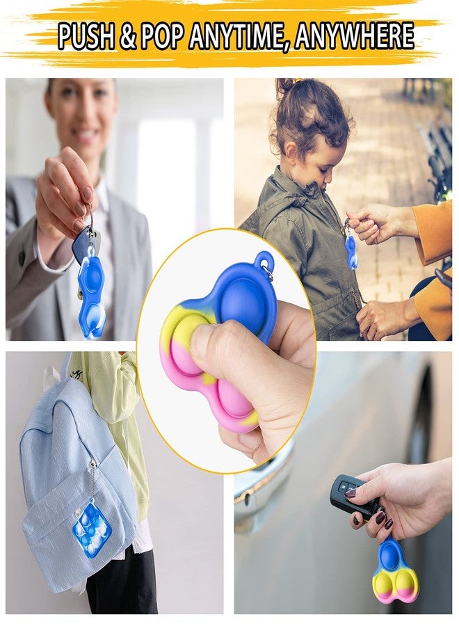 Cucue Simple Fidget Pop Toys - Portable, Calming Sensory Hand Toys for Fun & Stress Relief - Soft & Flexible Silicone Materials Keychain - Durable Poppers for Kids & Adults - Image 4