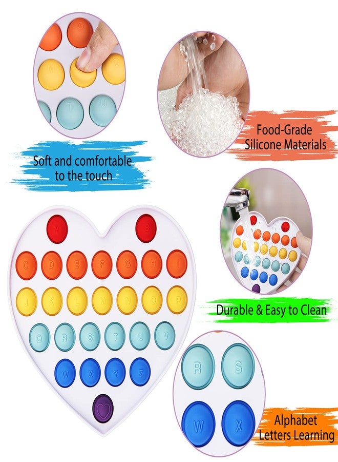 Cucue Simple Fidget Pop Toys - Portable, Calming Sensory Hand Toys for Fun & Stress Relief - Soft & Flexible Silicone Materials Keychain - Durable Poppers for Kids & Adults - Image 3