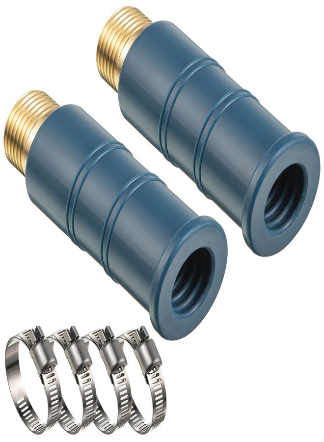 Feekoon 2 Pack Universal Faucet Hose Adapter, Thickened Sink Hose Attachment for Faucet, Flexible Silicone Sleeve Water Hose Connector for RV Garden Hose Damaged/Stripped Faucet Threads or Threadless Faucet - Image 1