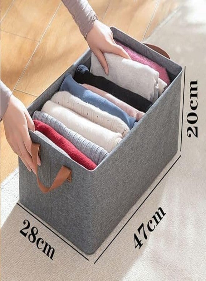 Krupasadhya Foldable storage box for clothes Closet Organizer Storage Baskets Fabric Bin For Dresser Shelves Organize Underwear Socks, Bra, Tie’s Grid Pattern Foldable Cloth Cube Drawers Divider (1Pcs) - Image 5