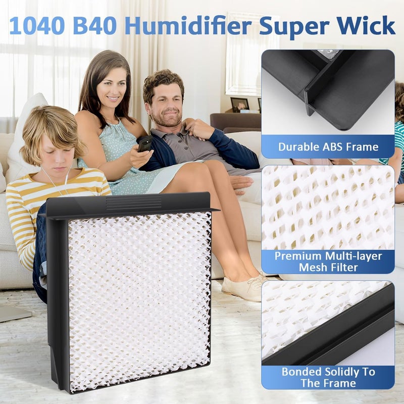 Eagleggo 1040 Replacement Wick for B40 B40-C Humidifier Wick Filter, Replaces Models 3D6100 5D6700 76D100 CM330ABLK CM330AWHT CM330DBLK CM330DWHT D46720 E35000 E27000 MA0300 MA0500-2 Pack - Image 3