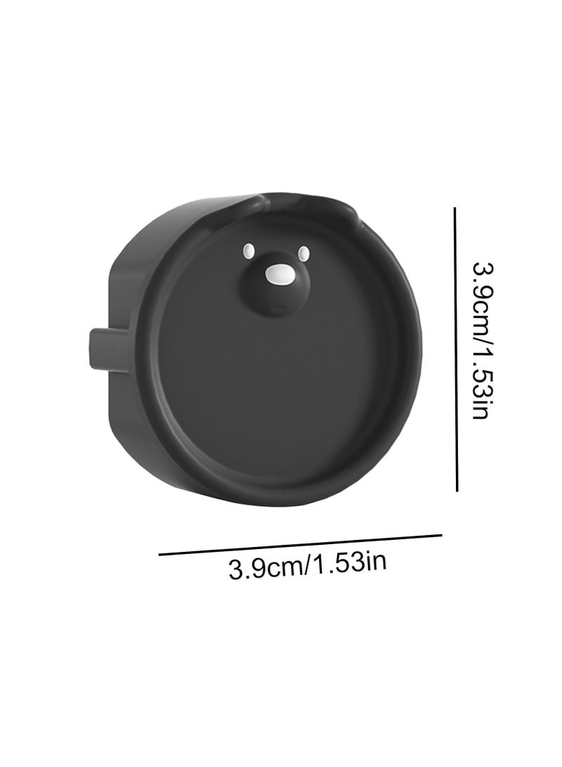 Baby Socket Cover, Silicone 2 Hole Electrical Socket Plug Cover, European Standard Protective Cover, Childproof Plug Protector, Silicone Socket Protective Cover, Electrical Socket Protection Against Electric Shock (Black)  - Image 2