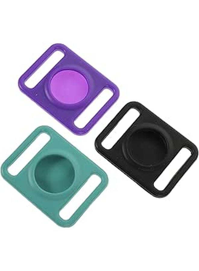 AirTag Loop Holder Case 3 Pack Anti Scratch Protective Cover Blue - Image 1