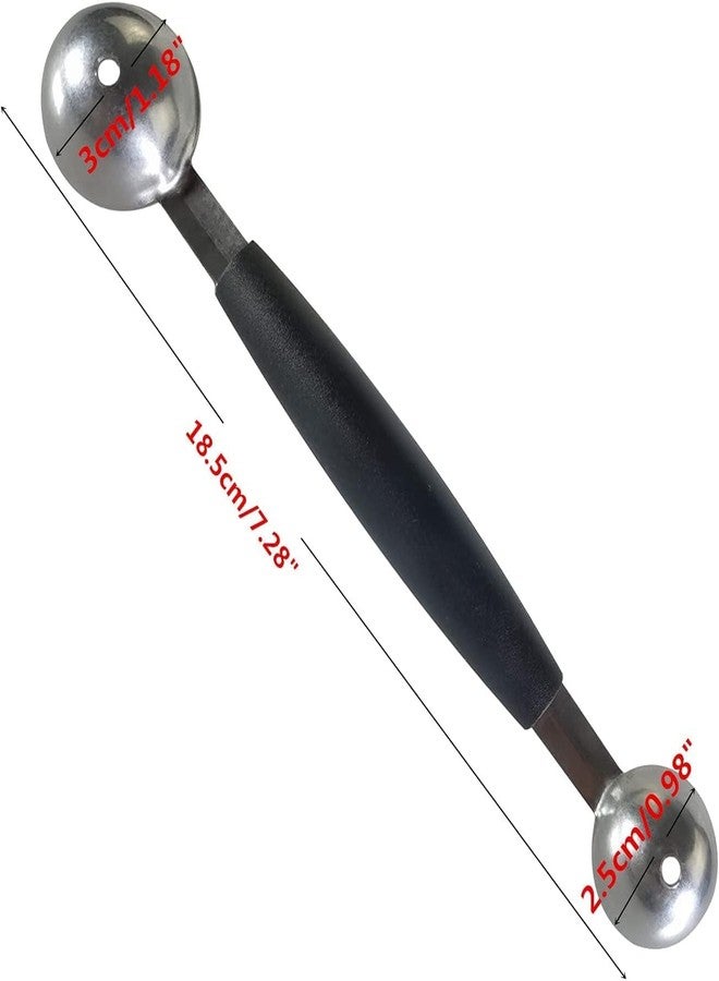 Ebonee Double-Sided Fruit Melon Baller Spoon, 2 in 1 Stainless Steel Scoop Cutter 18cm - Image 3