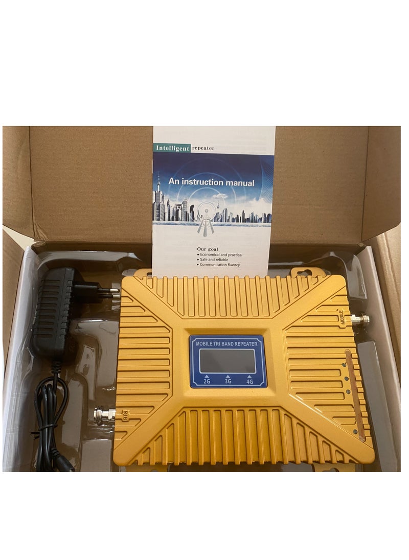 "Home & Office Network Booster Gold – 12dBi 4G LTE Antenna Outdoor 698-2700MHz , Reliable Signal for 2G/3G/4G" With 2CABLE 15MT And 5MT, cover up to 500-2000 square meters, More Powerful, More Signal.  - Image 2