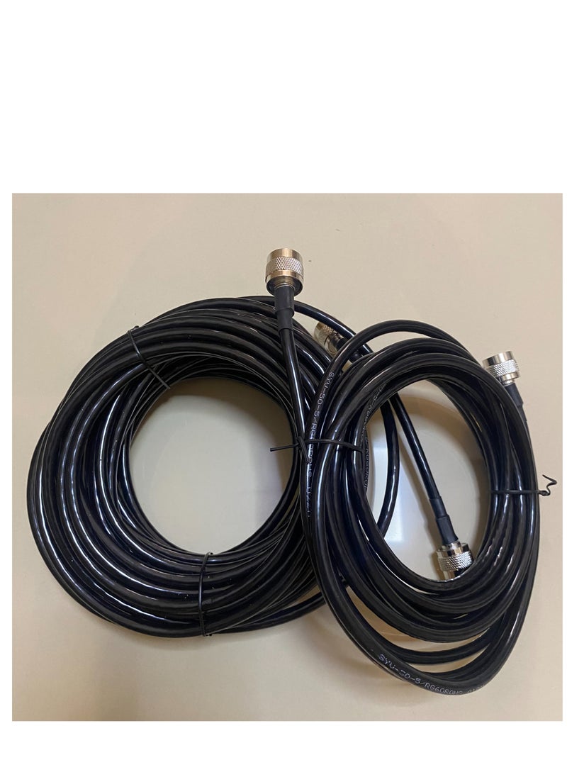 "Home & Office Network Booster Gold – 12dBi 4G LTE Antenna Outdoor 698-2700MHz , Reliable Signal for 2G/3G/4G" With 2CABLE 15MT And 5MT, cover up to 500-2000 square meters, More Powerful, More Signal.  - Image 3