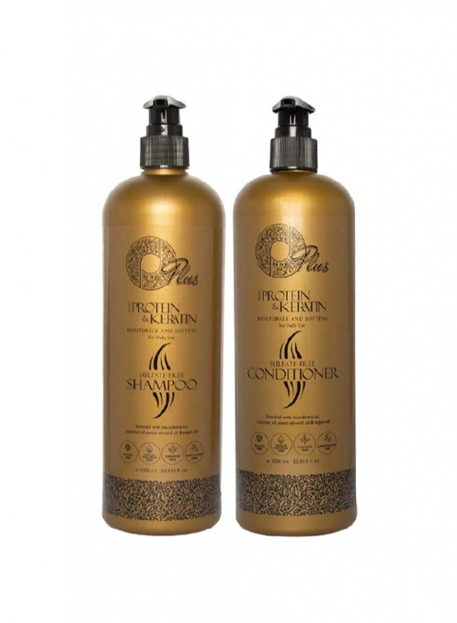 Oplus Protein & Keratin  Shampoo And Conditioner 500 ml