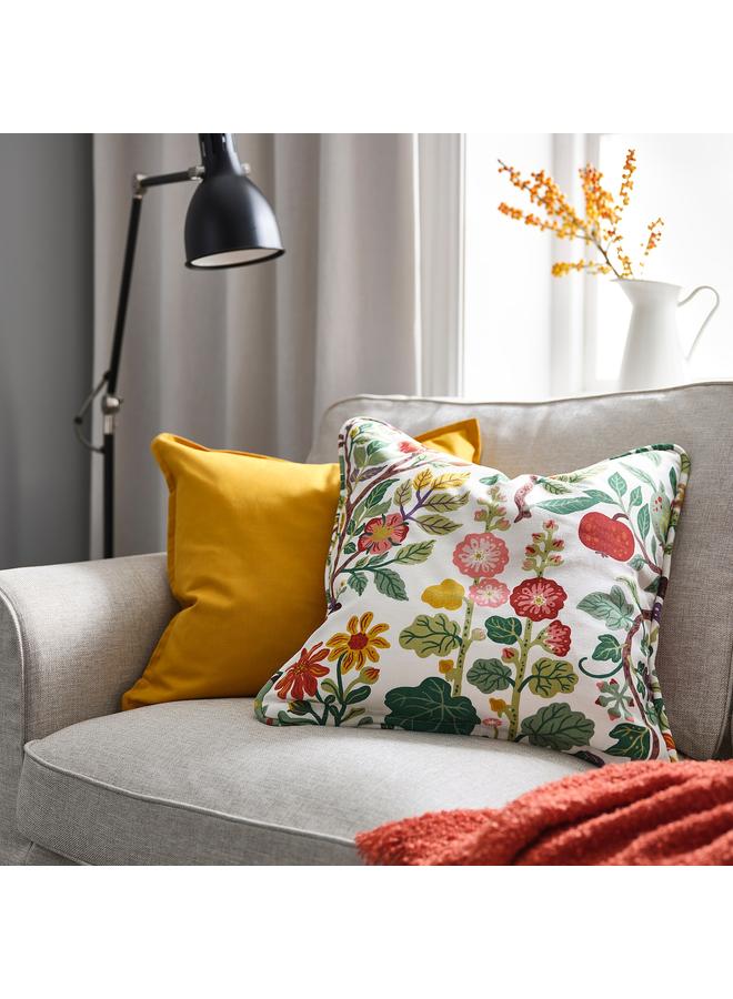 Zaboon Cushion cover, white multicolour/floral pattern, 50x50 cm - Image 2