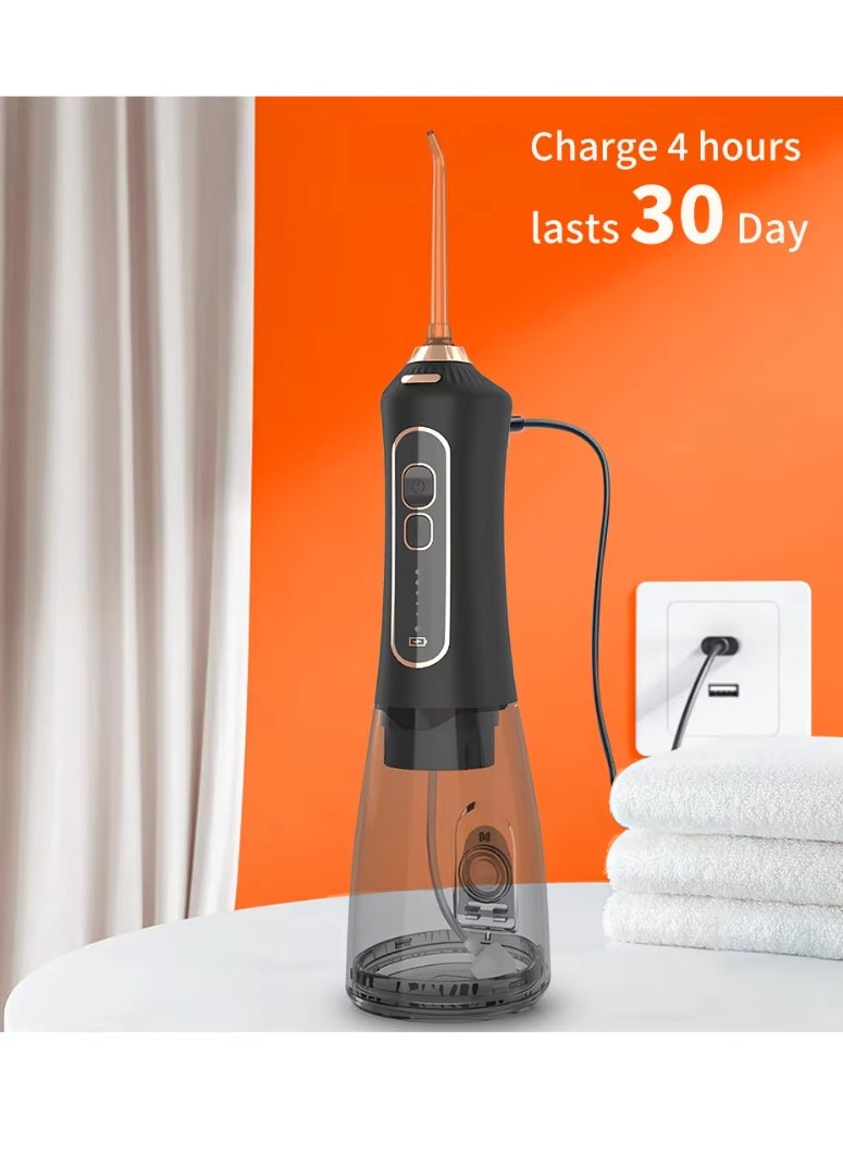 بلو فاير BlueFire جهاز تنظيف الأسنان بالماء وفرشاة الأسنان الكهربائية بتقنية IPX7 المقاومة للماء – سعة 300 مل، 5 أوضاع تنظيف، فوهة دوّارة 360° | تنظيف عميق للأسنان واللثة | جهاز محمول وقابل للشحن للاستخدام المنزلي والسفر | بطارية طويلة الأمد | يزيل الجير والبلاك ويقضي على رائحة الفم الكريهة ويحافظ على صحة اللثة - Image 2