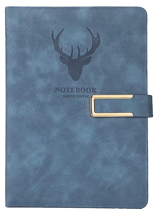 LEFAFA Notebook Journal, A5 Buckle Leather Ruled Notebooks 360 Pages Diary 100gsm Thick Paper Hardcover Notebook with Pocket for Work Men Woman, for Business Writing, Note Taking, School Office - Image 1