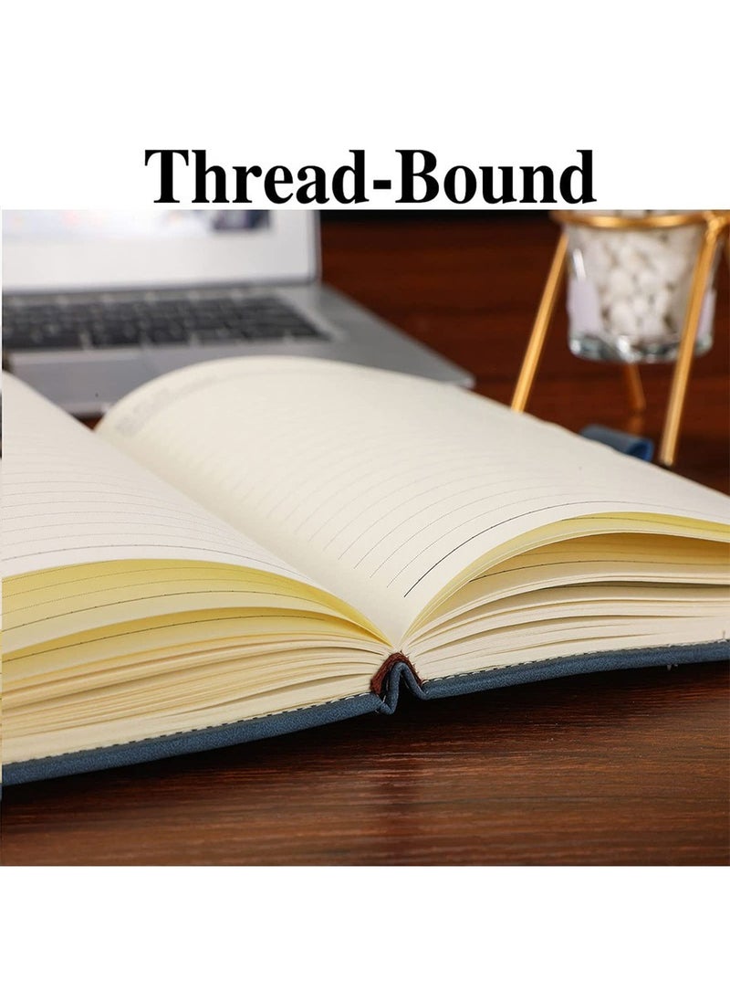 LEFAFA - Notebook Journal, A5 Buckle Leather Ruled Notebooks 360 Pages Diary 100gsm Thick Paper Hardcover Notebook with Pocket for Work Men Woman, for Business Writing, Note Taking, School Office - Image 1