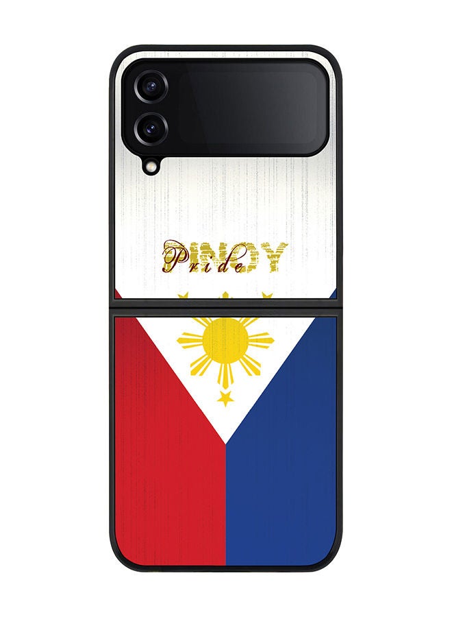 Rugged Black edge case for Samsung Galaxy Z Flip4 Slim fit Soft Case Flexible Rubber Edges Anti Drop TPU Gel Thin Cover - Pinoy Pride