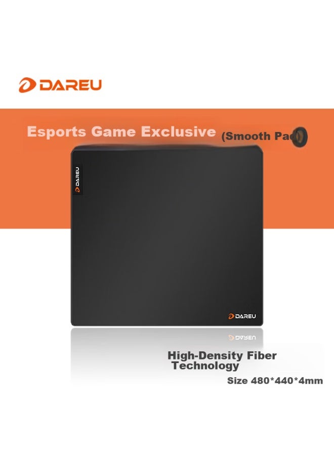 Daryo Dareu Pe-t484 Professional Gaming Mouse Pad, Large And Medium Size, Thickened With Locked Edges, High-density Fiber, Smooth Keyboard And Computer Desk Pad, Black - Image 1