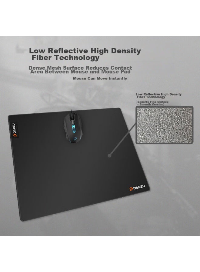 Daryo Dareu Pe-t484 Professional Gaming Mouse Pad, Large And Medium Size, Thickened With Locked Edges, High-density Fiber, Smooth Keyboard And Computer Desk Pad, Black - Image 2