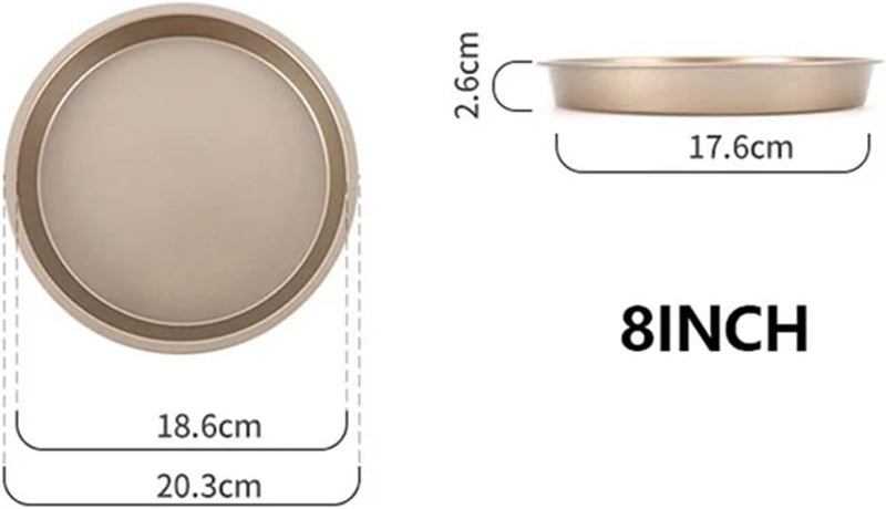 10/9/8/7/6 Inch Non-stick Baking Mold Air Fryer Pot Round Tray Pan Roasting Pizza Cake Basket Bakeware Kitchen Accessories(8inch) - Image 2