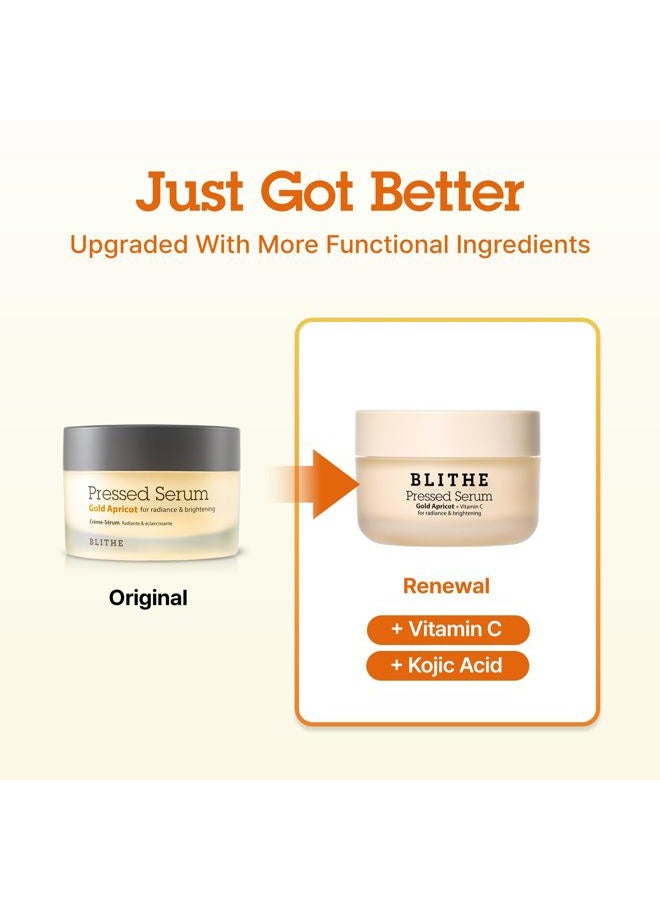 Blithe Pressed Serum Gold Apricot, 27ml - Korean Skincare, Anti Wrinkle, Calming & Hydrating, Olive and Apricot Extract, K beauty, Skin Brightening Facial Care with Natural Ingredients, All Skin Types - Image 2