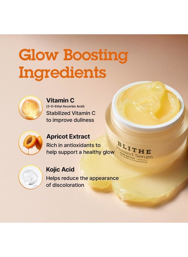 Blithe Pressed Serum Gold Apricot, 27ml - Korean Skincare, Anti Wrinkle, Calming & Hydrating, Olive and Apricot Extract, K beauty, Skin Brightening Facial Care with Natural Ingredients, All Skin Types - Image 5