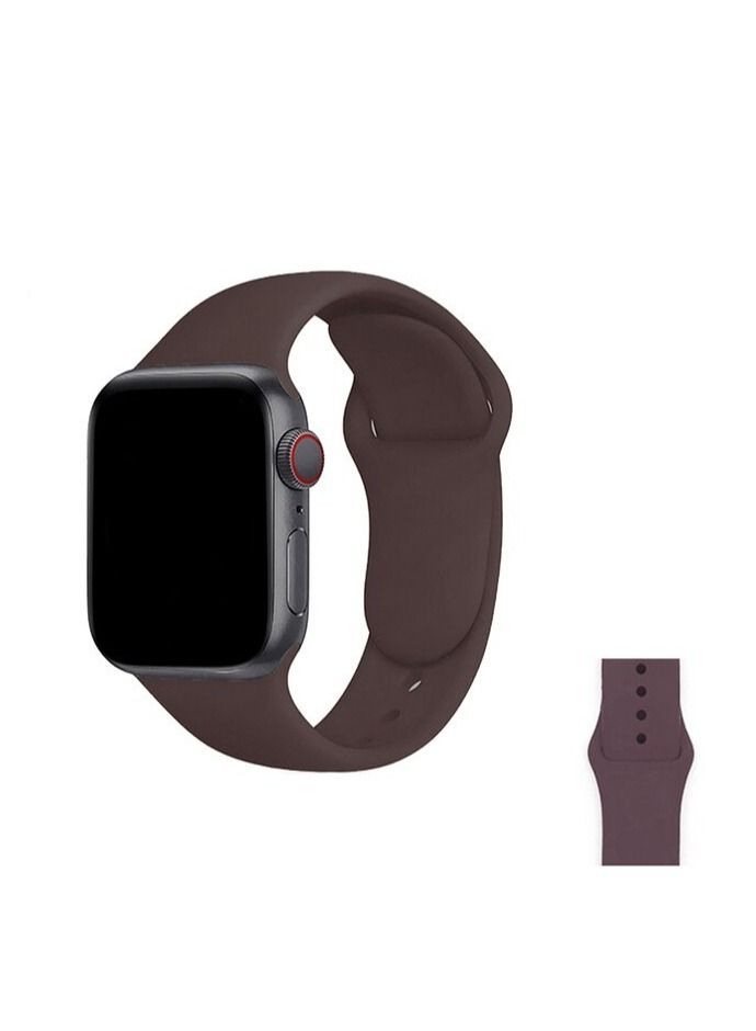 Apple Watch Band 41mm Soft Silicone Sport Band Replacement Wrist Strap Compatible for iWatch Apple Watch Series 7 Nike+,Sport,Edition - Image 1