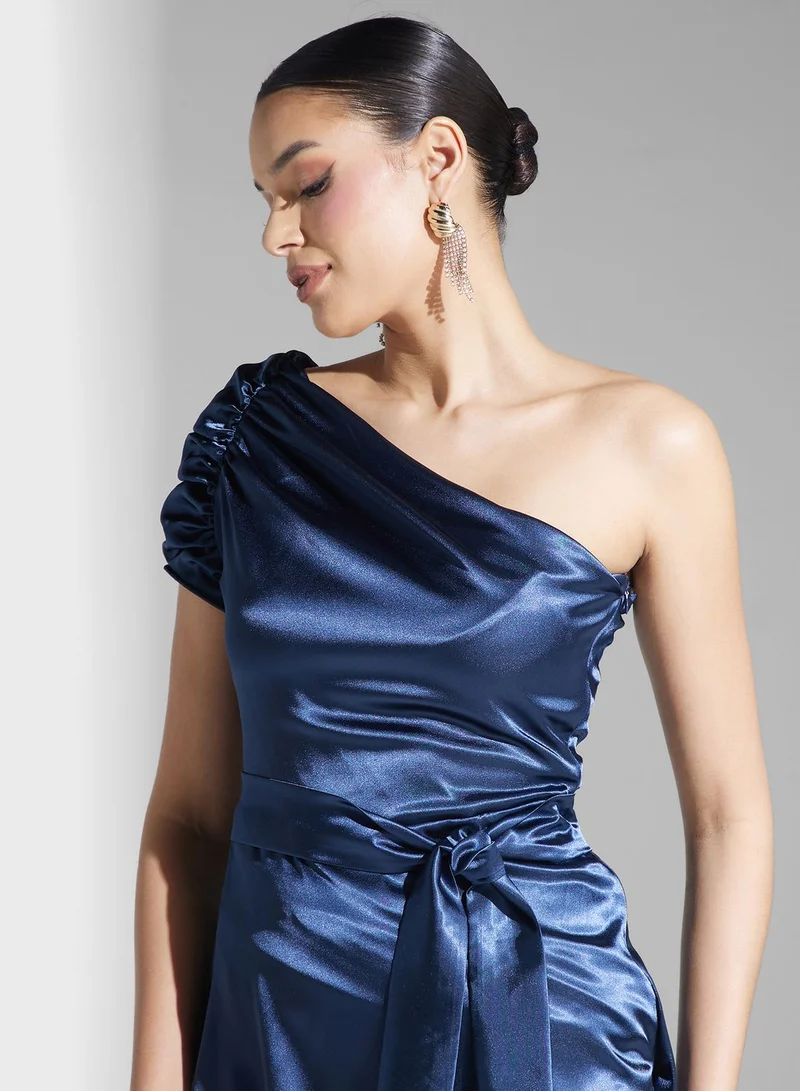 Ella Limited Edition Satin One-Shoulder Dress