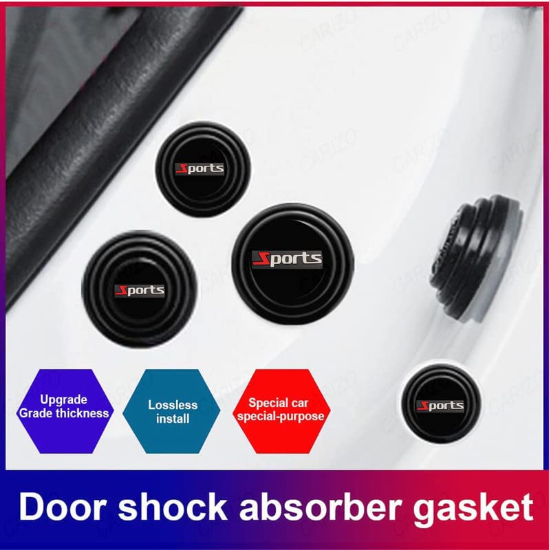 CARIZO Car Door Shock Absorber, (Pack of 8, Sports) Door Soundproof Stickers, Door Edge Guard Cushion Car Door Shock Absorbing Compatible with Maruti Alto K10 (Type-I) 2010-2014 - Image 5