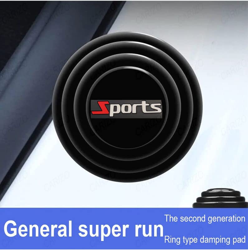 CARIZO Car Door Shock Absorber, (Pack of 8, Sports) Door Soundproof Stickers, Door Edge Guard Cushion Car Door Shock Absorbing Compatible with Maruti Alto K10 (Type-I) 2010-2014 - Image 3
