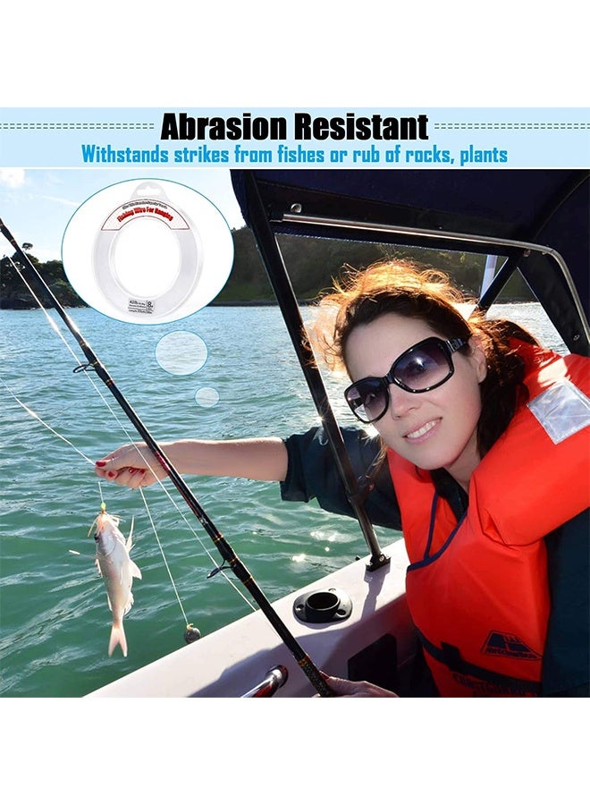 Clear Fishing Wire, 656FT Fishing Line Clear Invisible Hanging Wire Strong Nylon String Supports 40 Pounds for Balloon Garland Hanging Decorations - Image 5