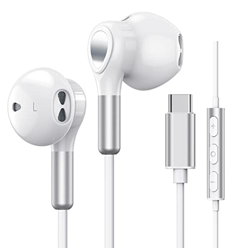 BENEWY USB C Headphones for Samsung Galaxy S26 S25 S24 S23 S22 S21 S20 A56 A17 A16 Wired USB C Earbuds with Mic Volume Control Earphones USB Type C Headphones for iPhone 17 16 15 Pro Max Plus iPad 10 Pixel - Image 1