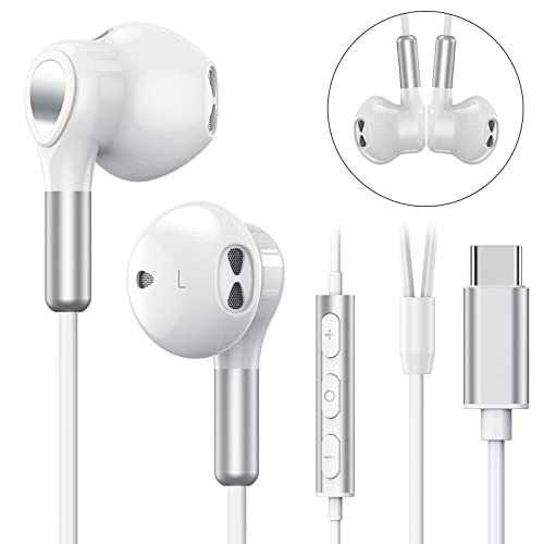 BENEWY USB C Headphones for Samsung Galaxy S26 S25 S24 S23 S22 S21 S20 A56 A17 A16 Wired USB C Earbuds with Mic Volume Control Earphones USB Type C Headphones for iPhone 17 16 15 Pro Max Plus iPad 10 Pixel - Image 2