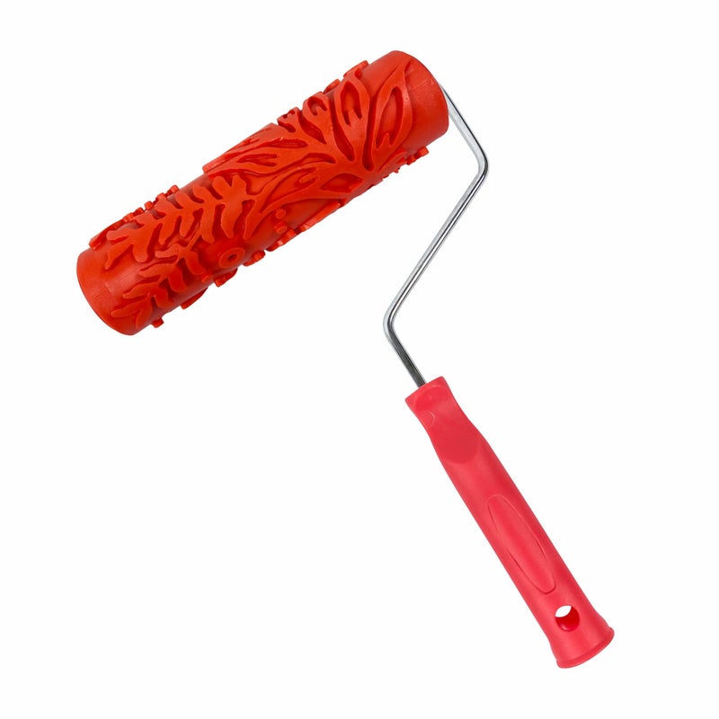 Nichiyo 7'' Texture Roller DIY Decorative Art Pattern Paint Roller Rubber Roller for Walls, Furnitures and Floors Decoration(EG075T) - Image 2