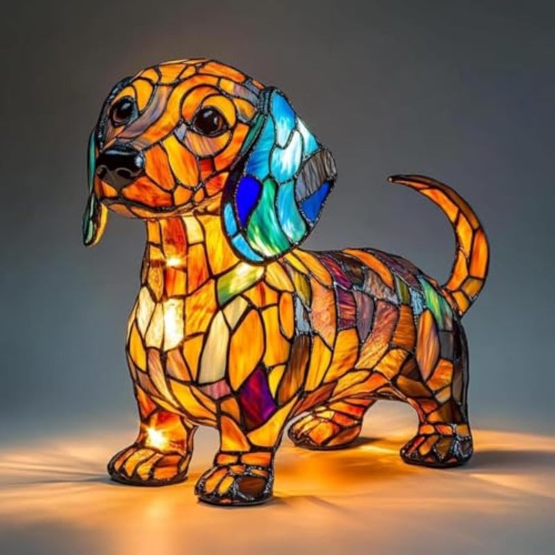 Vintage Table Lamps Home Decor LED Dog Series Tabletop Night Light Fun Gift for Dog Lovers - Image 1