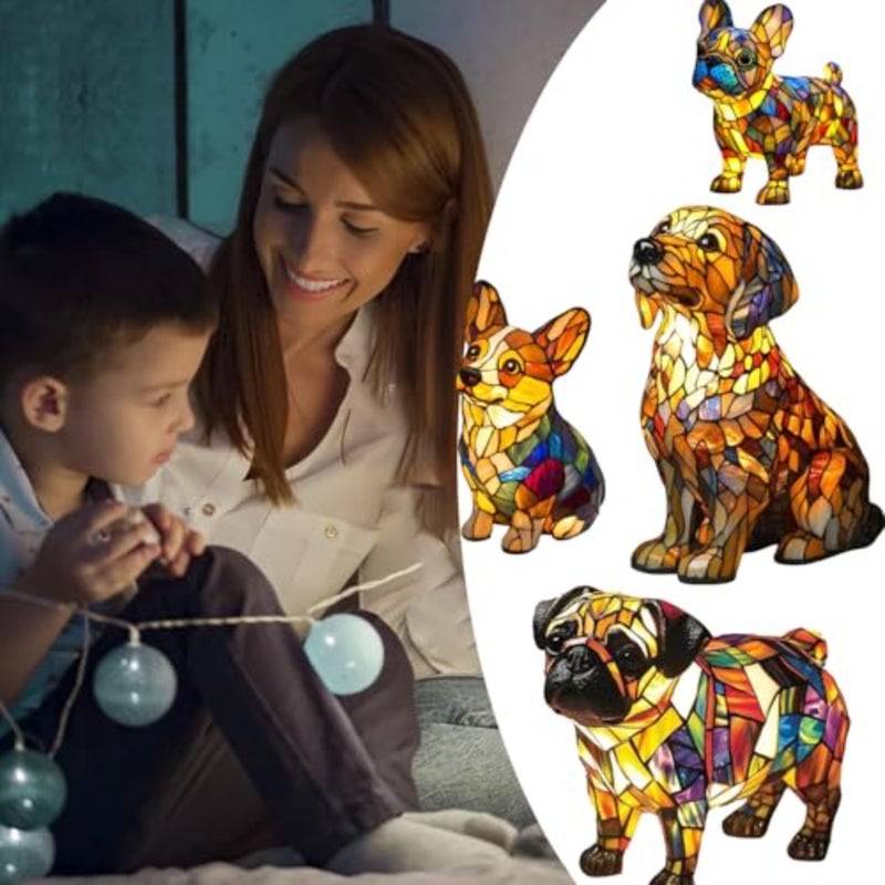 Vintage Table Lamps Home Decor LED Dog Series Tabletop Night Light Fun Gift for Dog Lovers - Image 5