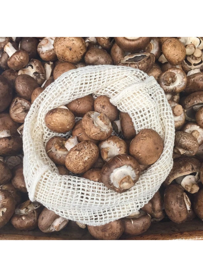 كور كيتشن AC33084 كور كيتشن مجموعة من 3 أكياس من القطن القابلة لإعادة الاستخدام والمدمجة لحمل المنتجات، بأحجام صغيرة ومتوسطة وكبيرة - Image 4