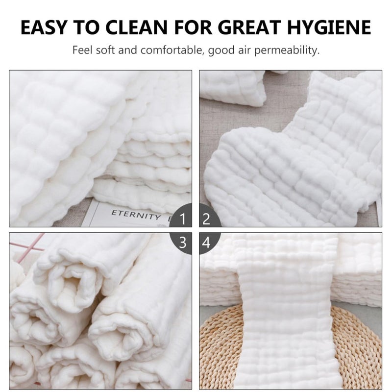 3Pcs Muslin Cotton Newborn Diaper Pad Washable Soft Absorbent Quick Dry Cushion - Image 3