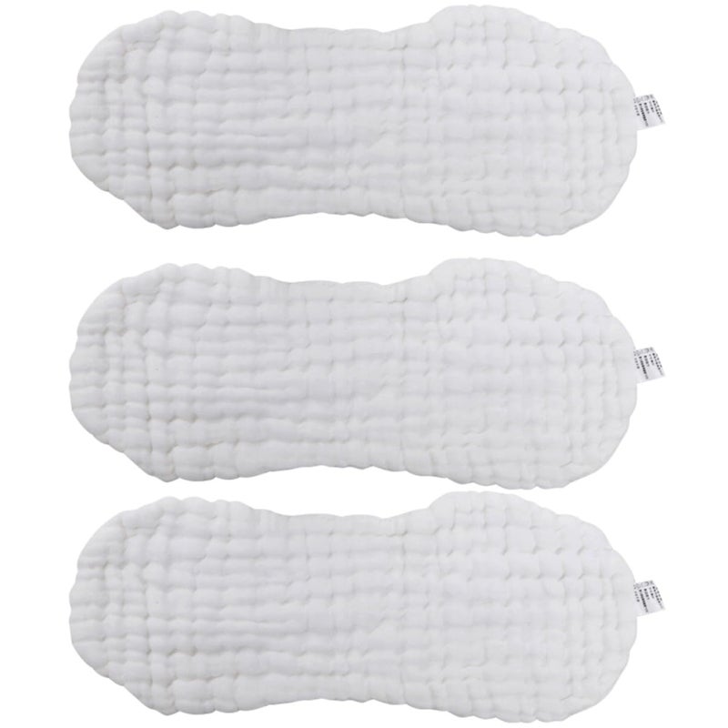 3Pcs Muslin Cotton Newborn Diaper Pad Washable Soft Absorbent Quick Dry Cushion - Image 2