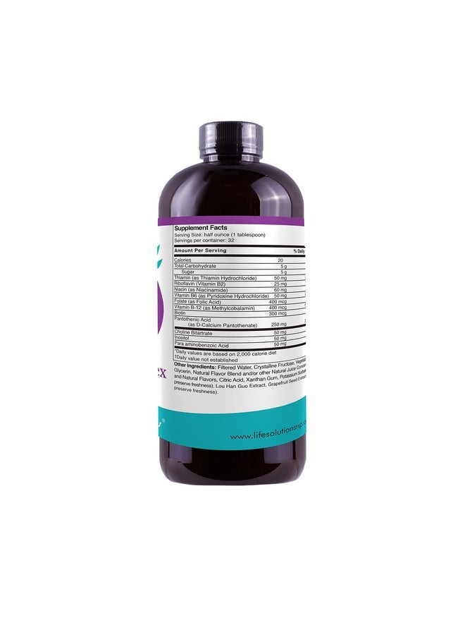 Life Solutions Liquid Super B Complex 16 Oz. Naturally Support Your Body - Image 3