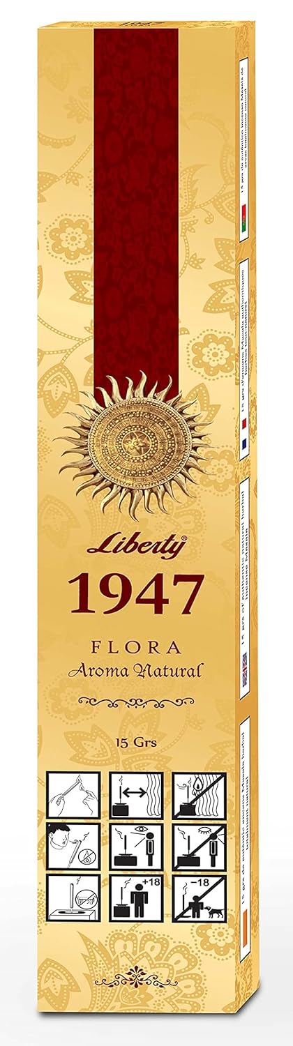LIBERTY 1947 Flora Fragrance Aroma Sticks | Low Smoke Incense Sticks | Charcoal Free Agarbathi Eco-Pack - Combo Pack of 2 (30gm Per Pack) - Image 3