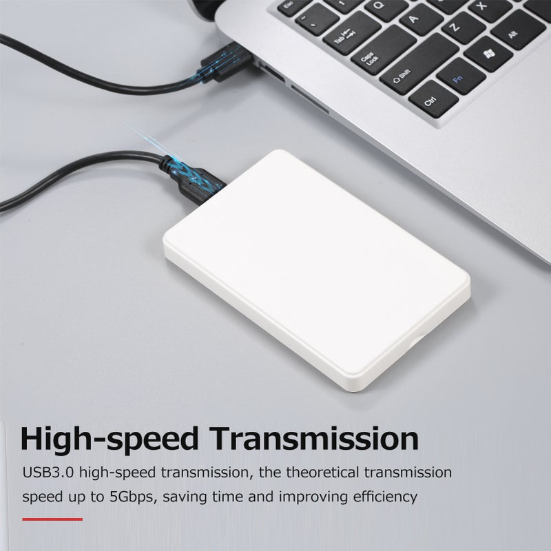 2.5 بوصة غلاف لقرص صلب USB3.0 غلاف خارجي لقرص صلب/قرص ذكي داخلي (HDD/SSD) غلاف لقرص صلب SATA تصميم بدون أدوات تثبيت سهل غلاف ABS لون أسود - Image 2